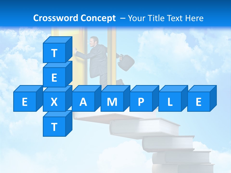 Businessman Worker Open PowerPoint Template