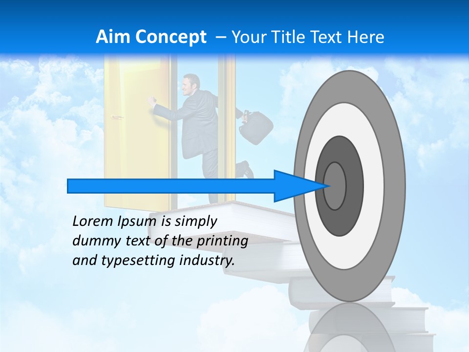 Businessman Worker Open PowerPoint Template