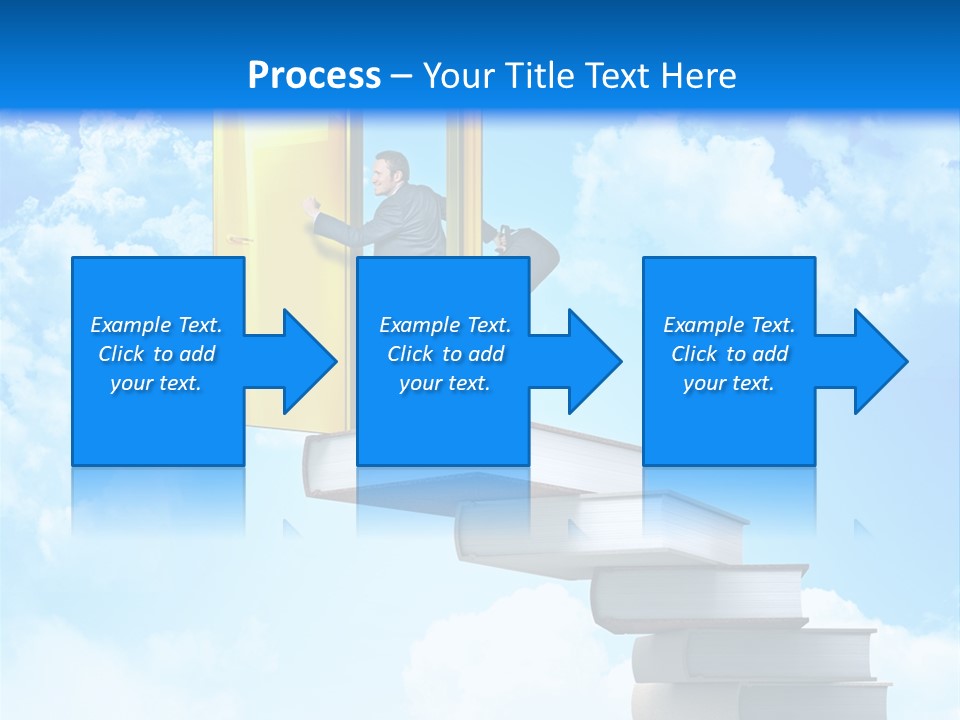 Businessman Worker Open PowerPoint Template