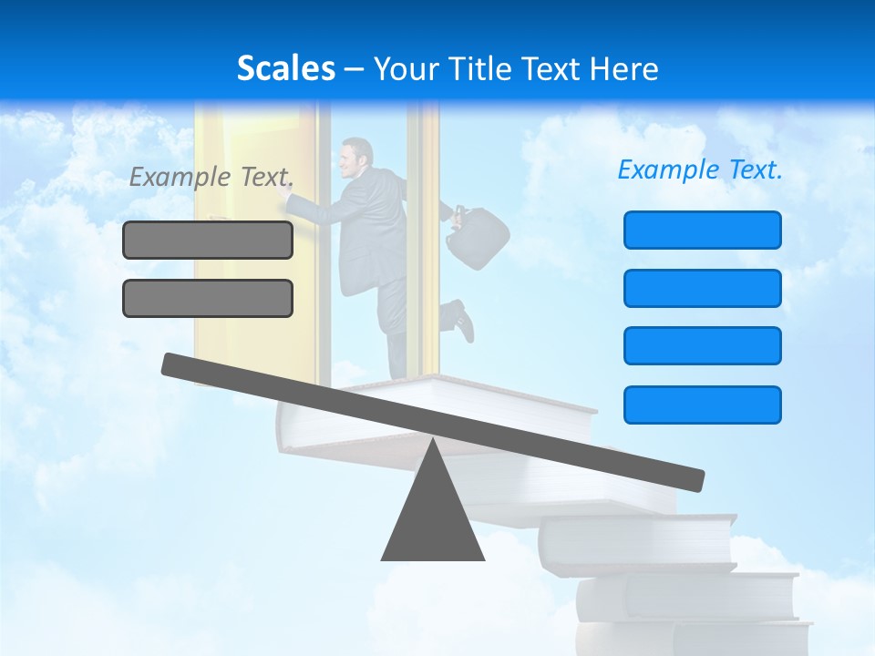 Businessman Worker Open PowerPoint Template
