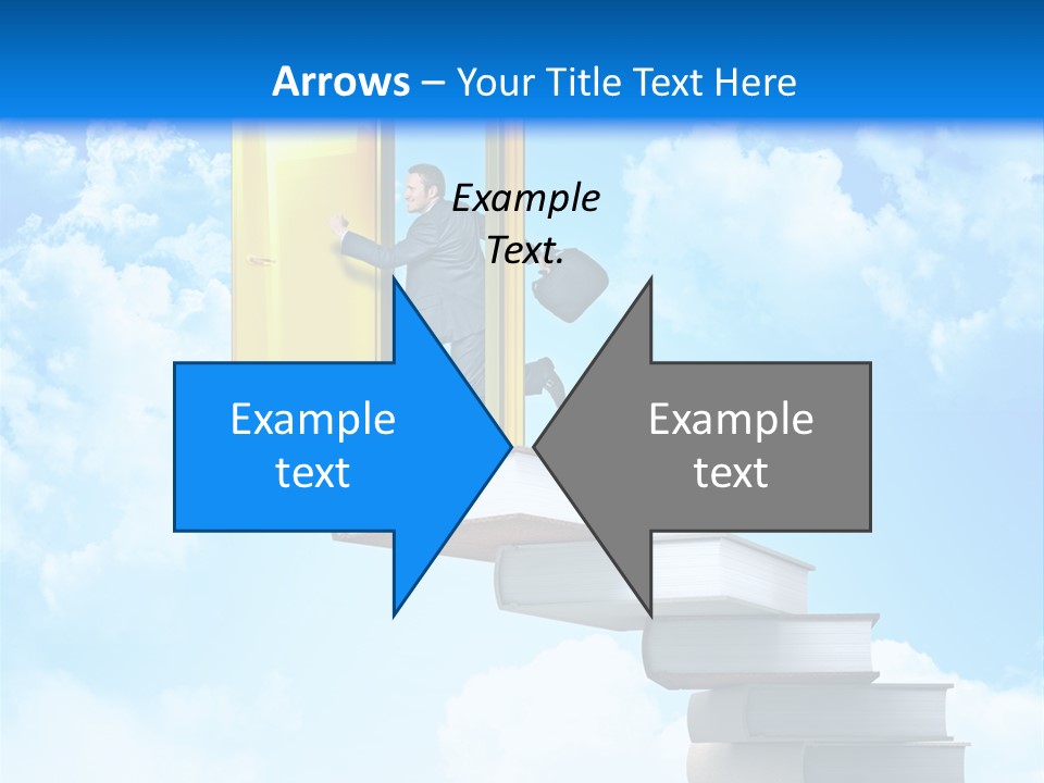 Businessman Worker Open PowerPoint Template