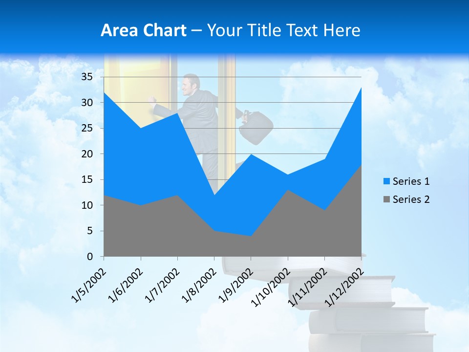 Businessman Worker Open PowerPoint Template