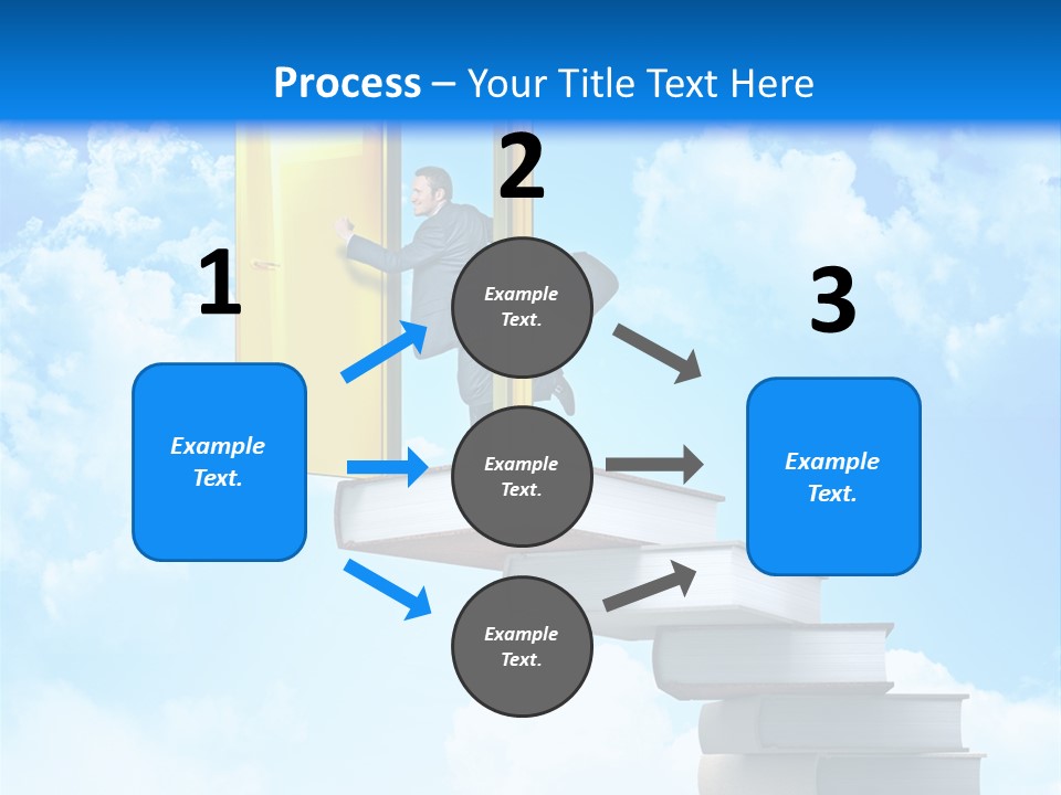 Businessman Worker Open PowerPoint Template