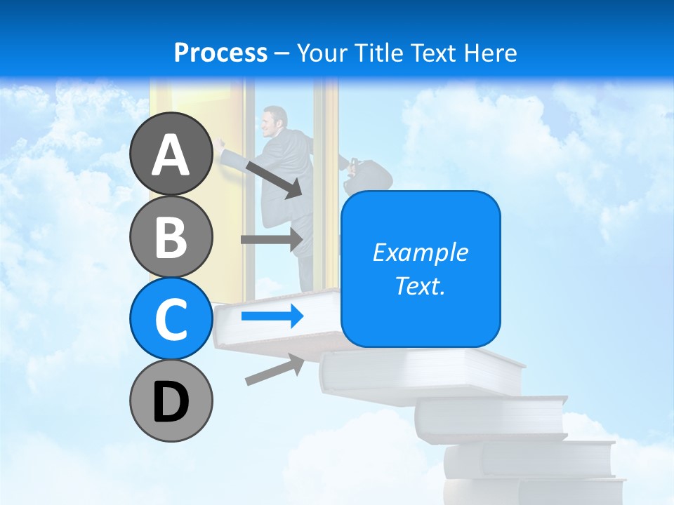 Businessman Worker Open PowerPoint Template