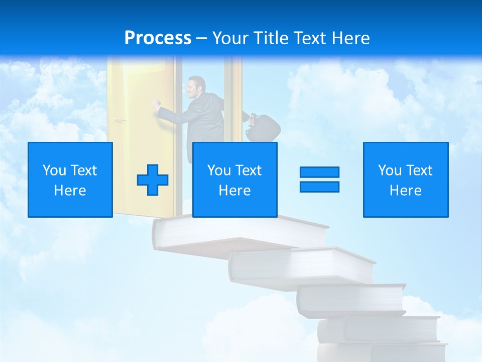 Businessman Worker Open PowerPoint Template