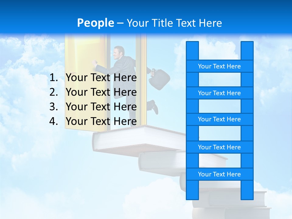 Businessman Worker Open PowerPoint Template