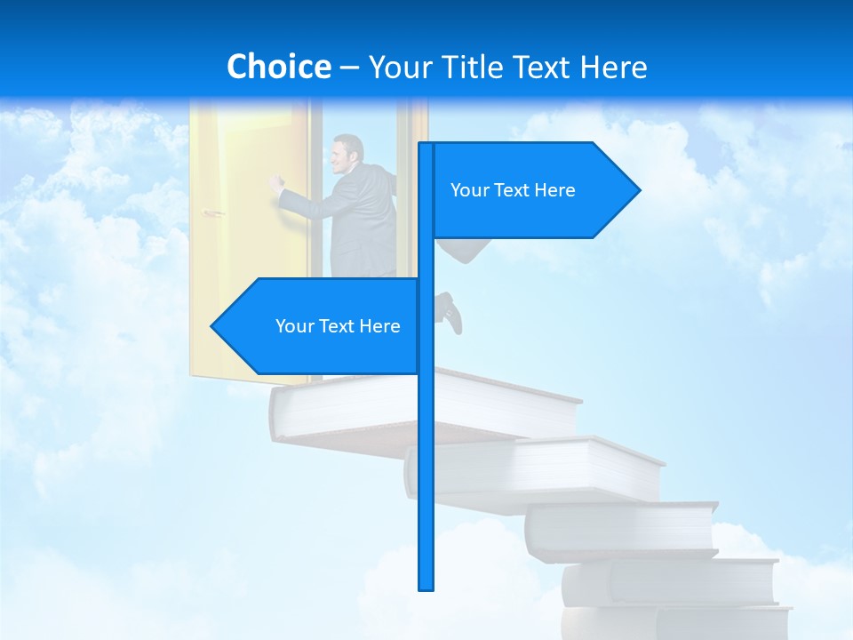Businessman Worker Open PowerPoint Template