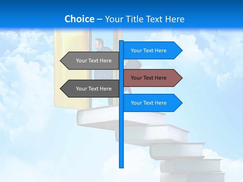 Businessman Worker Open PowerPoint Template