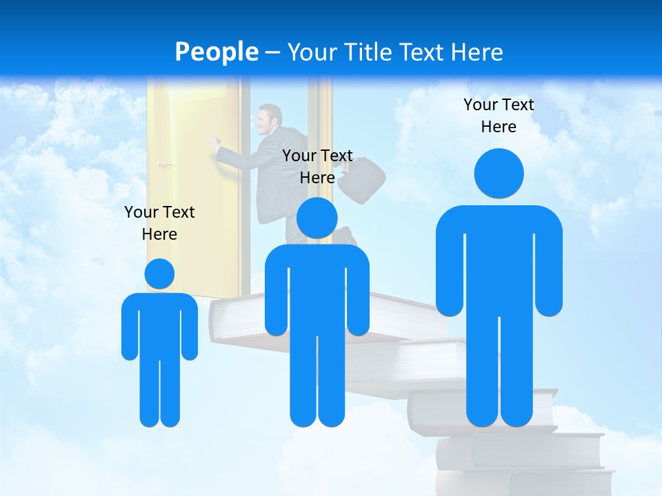 Businessman Worker Open PowerPoint Template