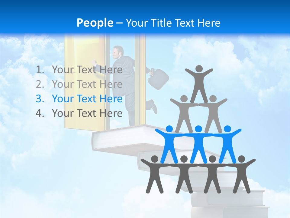 Businessman Worker Open PowerPoint Template