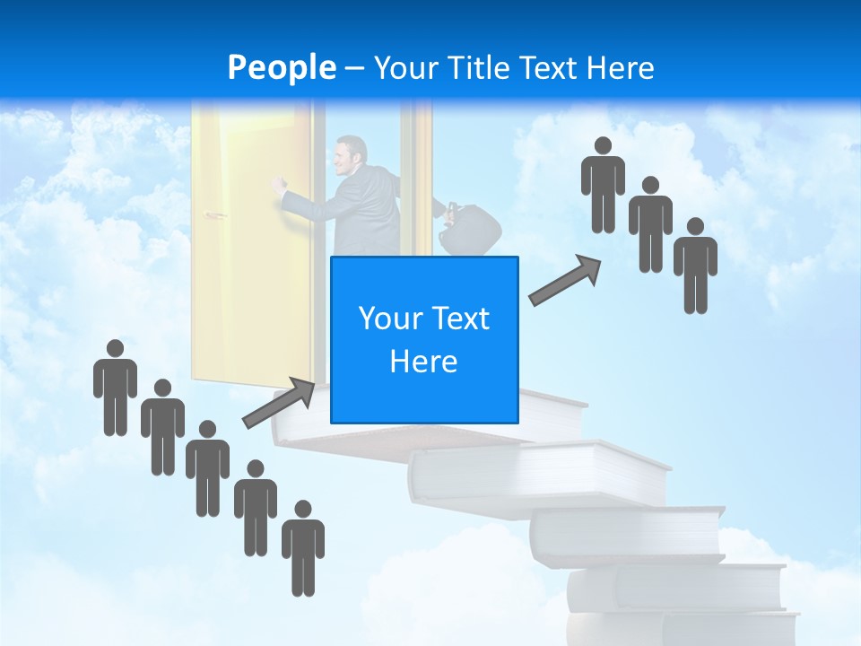 Businessman Worker Open PowerPoint Template