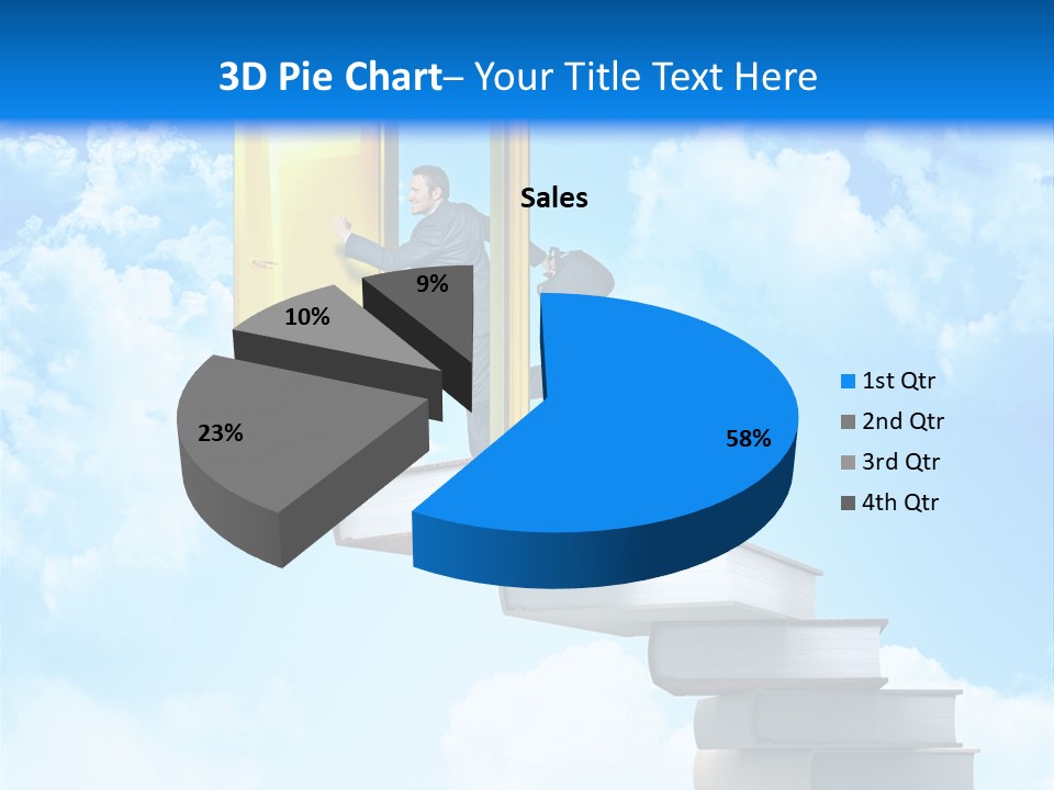Businessman Worker Open PowerPoint Template