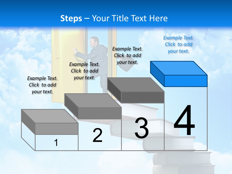 Businessman Worker Open PowerPoint Template
