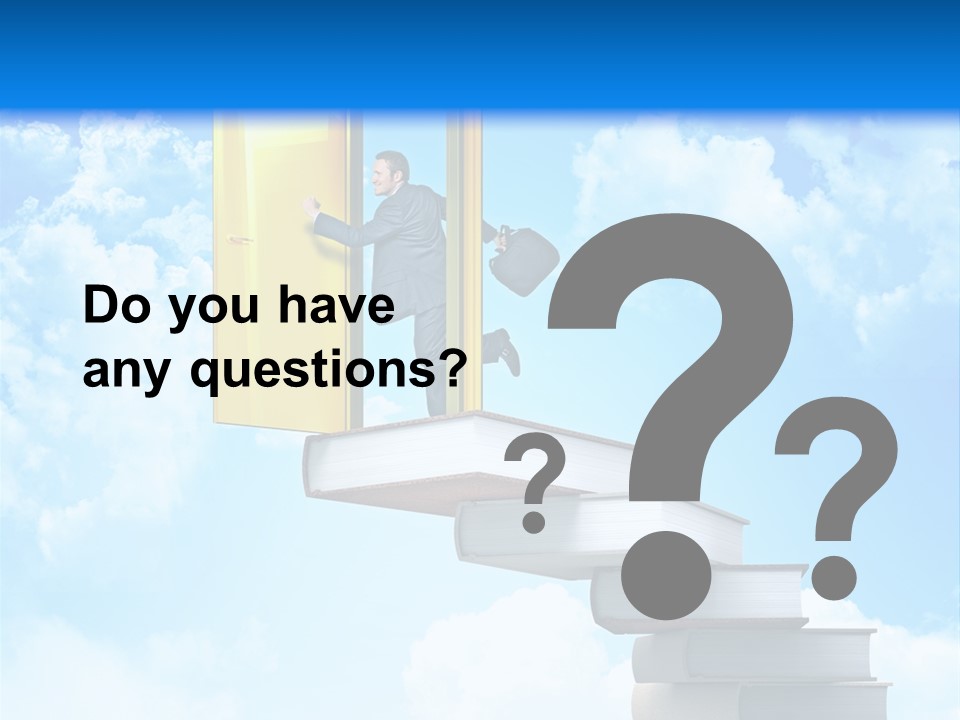 Businessman Worker Open PowerPoint Template