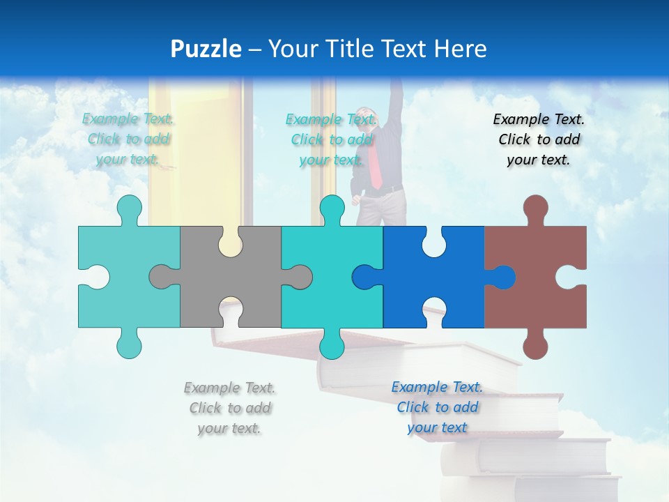 Man Student Win PowerPoint Template