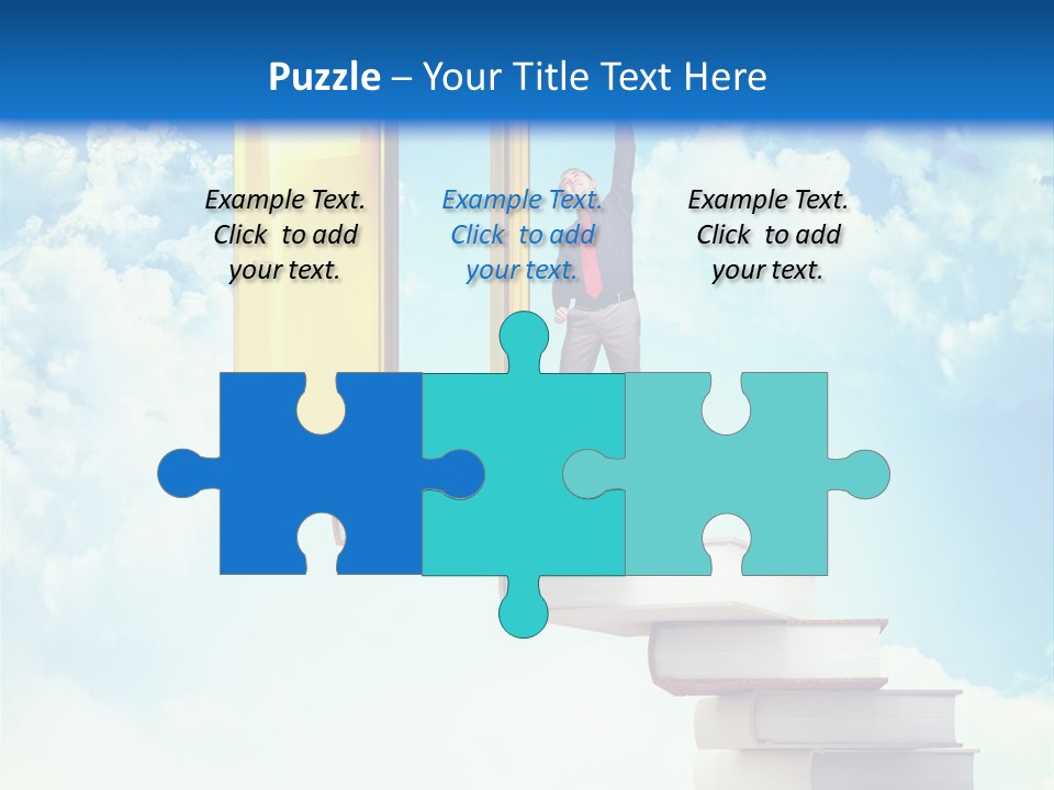 Man Student Win PowerPoint Template