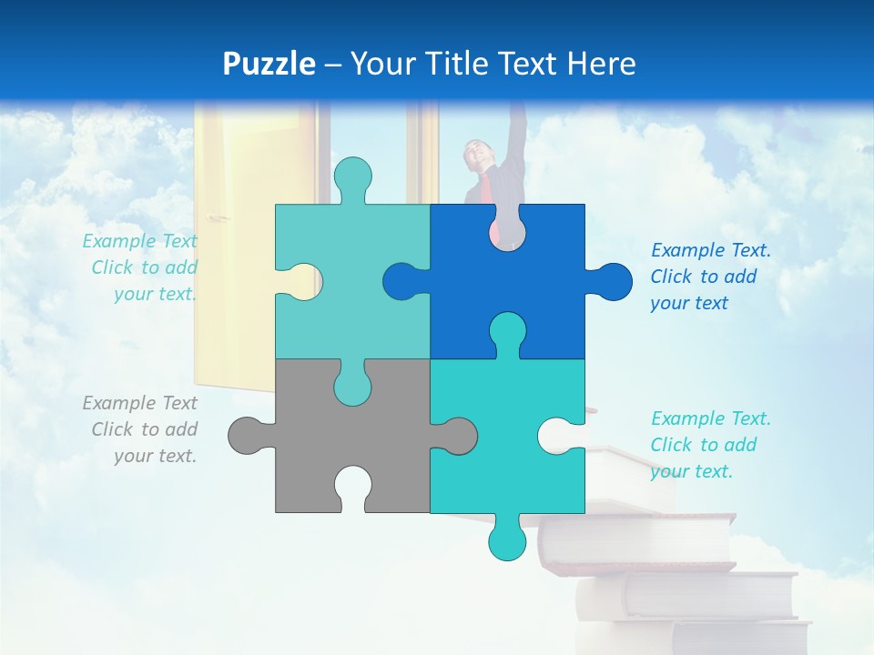 Man Student Win PowerPoint Template