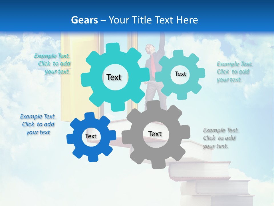 Man Student Win PowerPoint Template