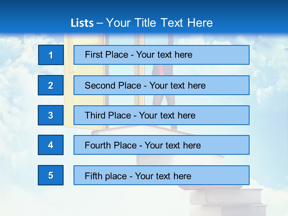 Man Student Win PowerPoint Template