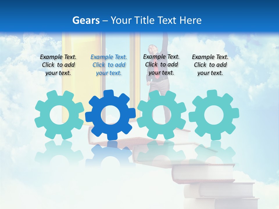 Man Student Win PowerPoint Template