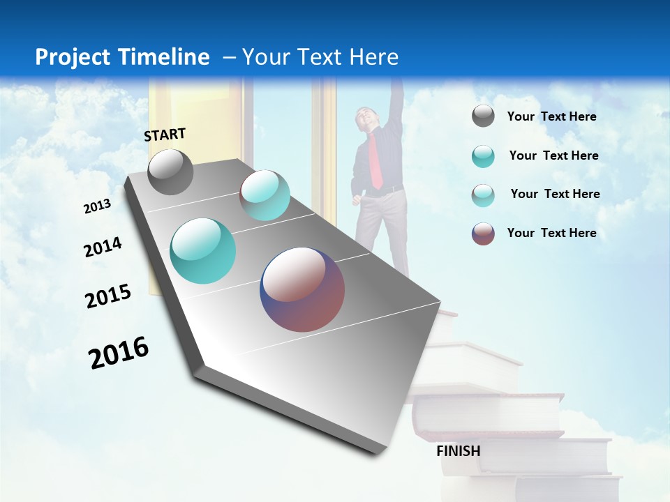 Man Student Win PowerPoint Template