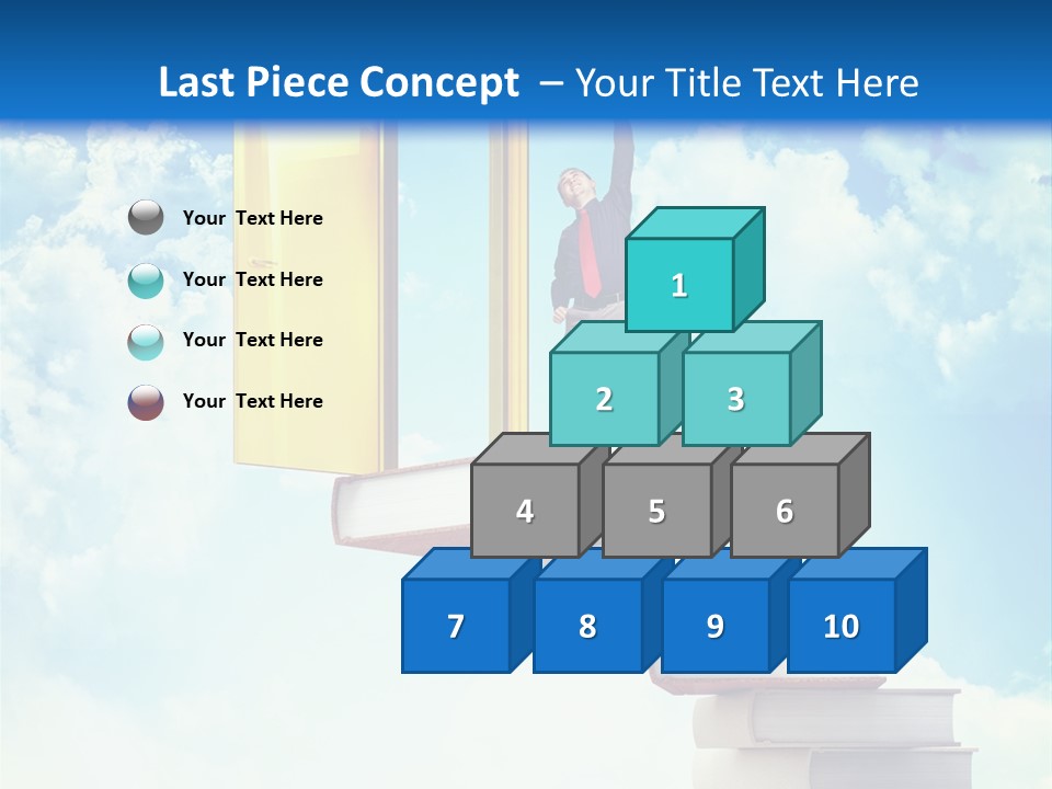 Man Student Win PowerPoint Template