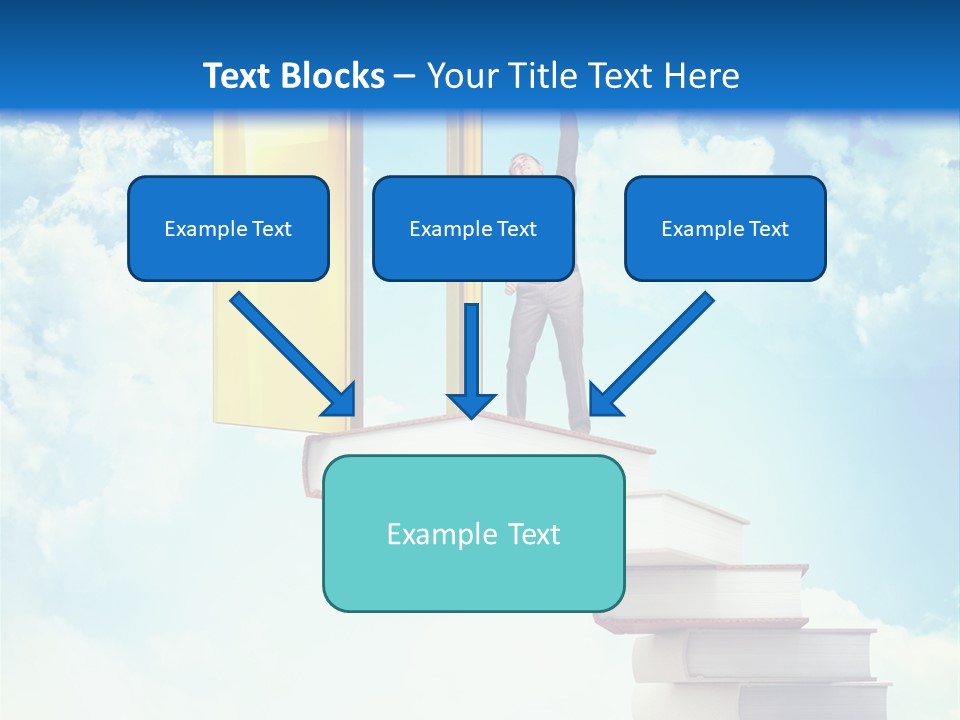 Man Student Win PowerPoint Template