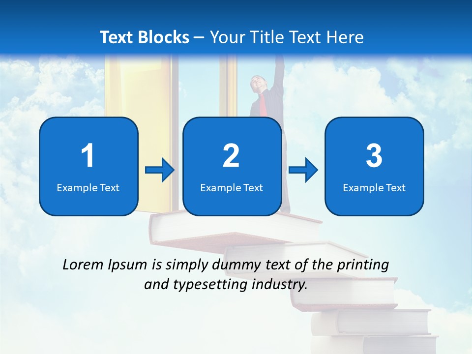 Man Student Win PowerPoint Template