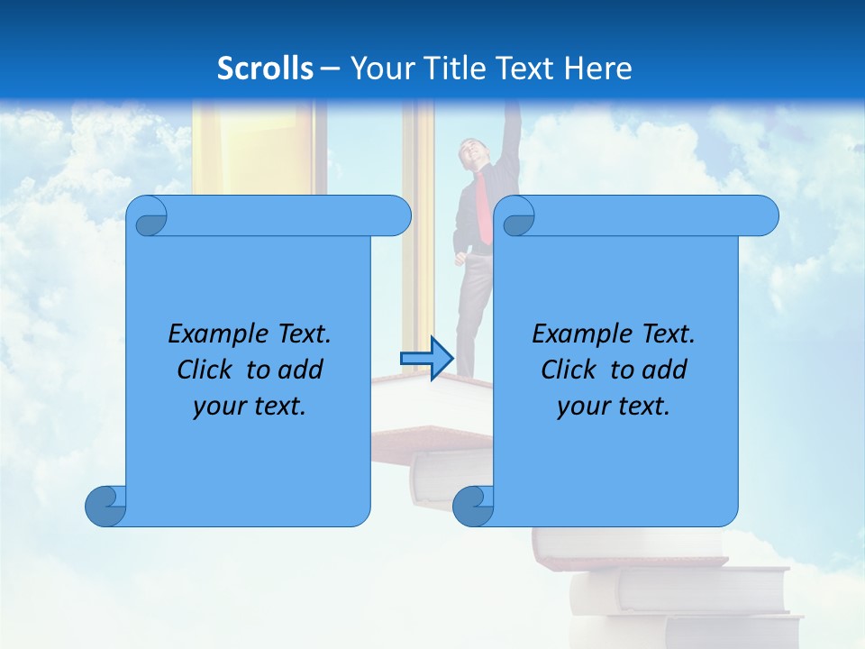 Man Student Win PowerPoint Template