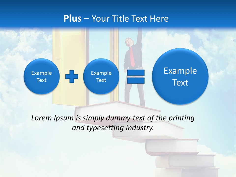 Man Student Win PowerPoint Template