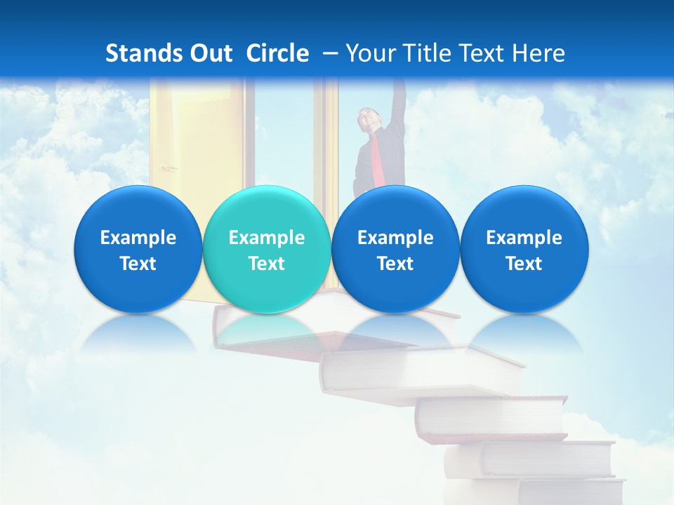 Man Student Win PowerPoint Template