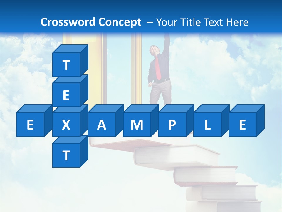 Man Student Win PowerPoint Template