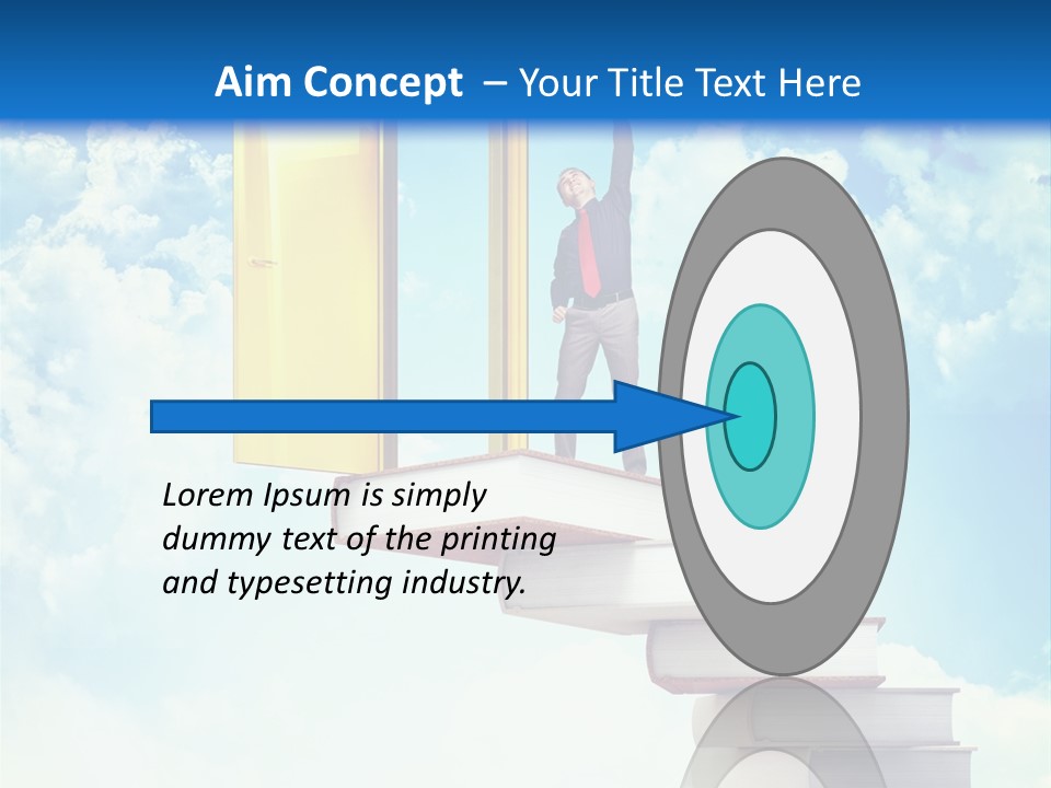 Man Student Win PowerPoint Template