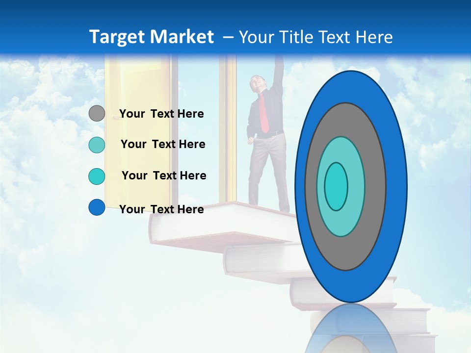 Man Student Win PowerPoint Template