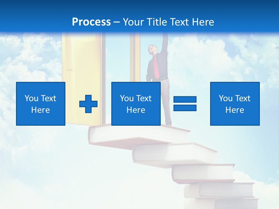 Man Student Win PowerPoint Template