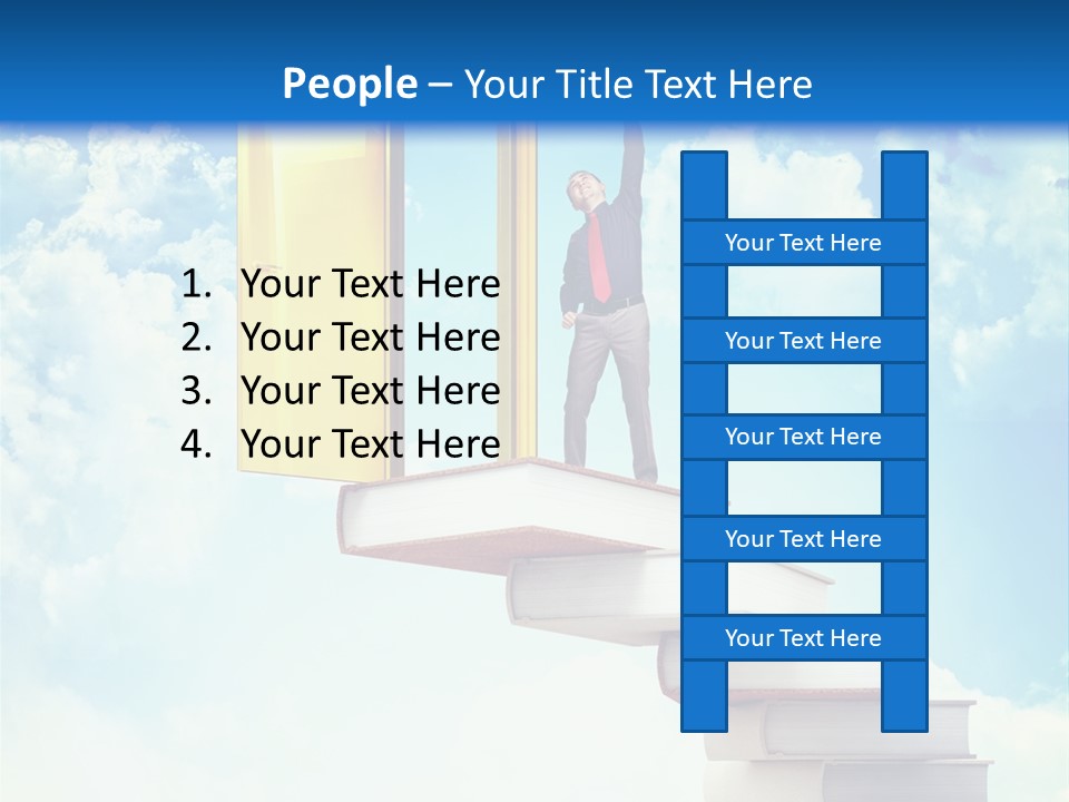 Man Student Win PowerPoint Template