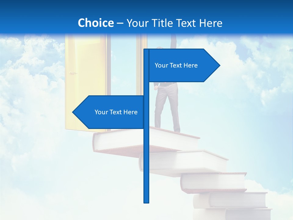 Man Student Win PowerPoint Template