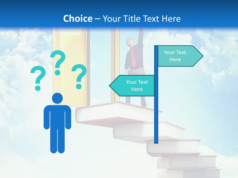 Man Student Win PowerPoint Template