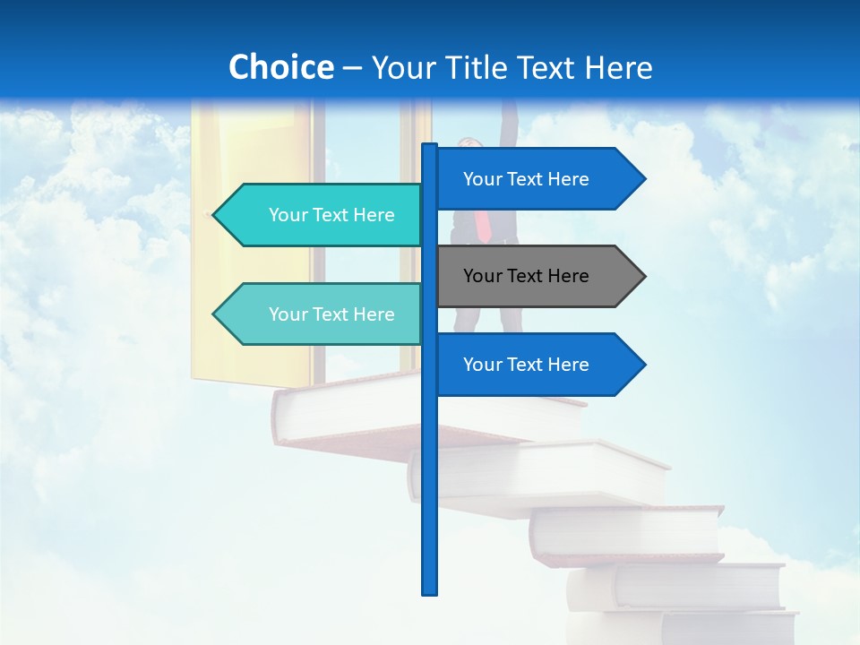 Man Student Win PowerPoint Template