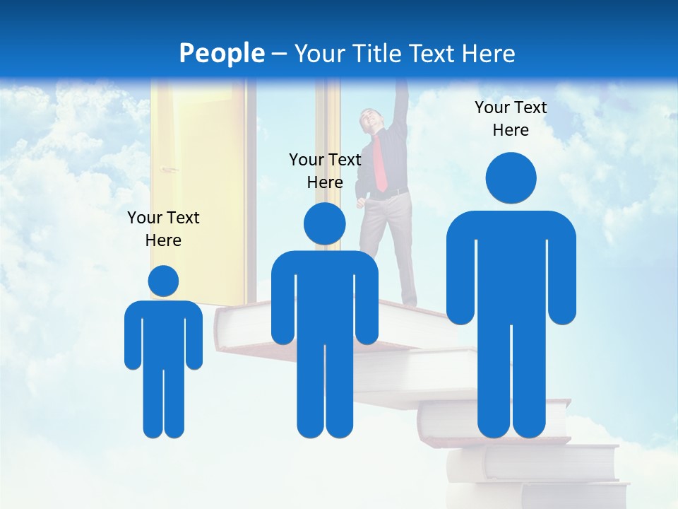 Man Student Win PowerPoint Template