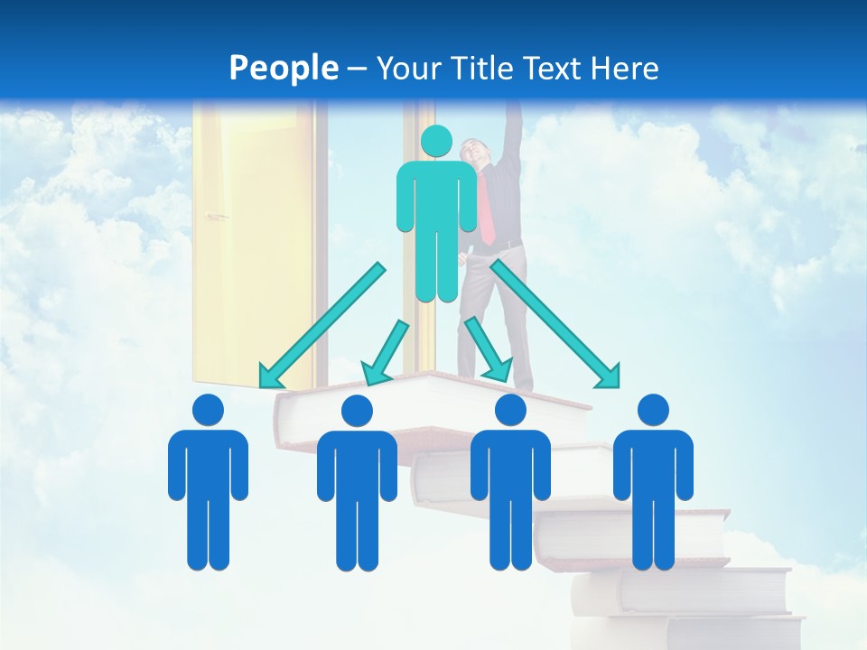 Man Student Win PowerPoint Template