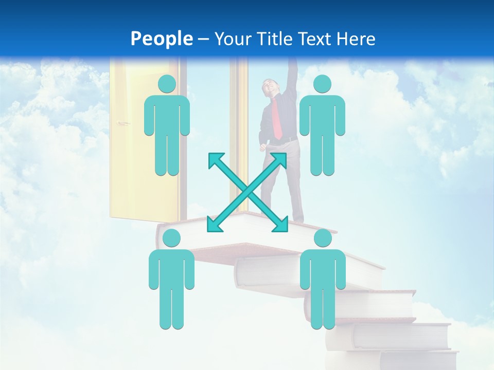 Man Student Win PowerPoint Template