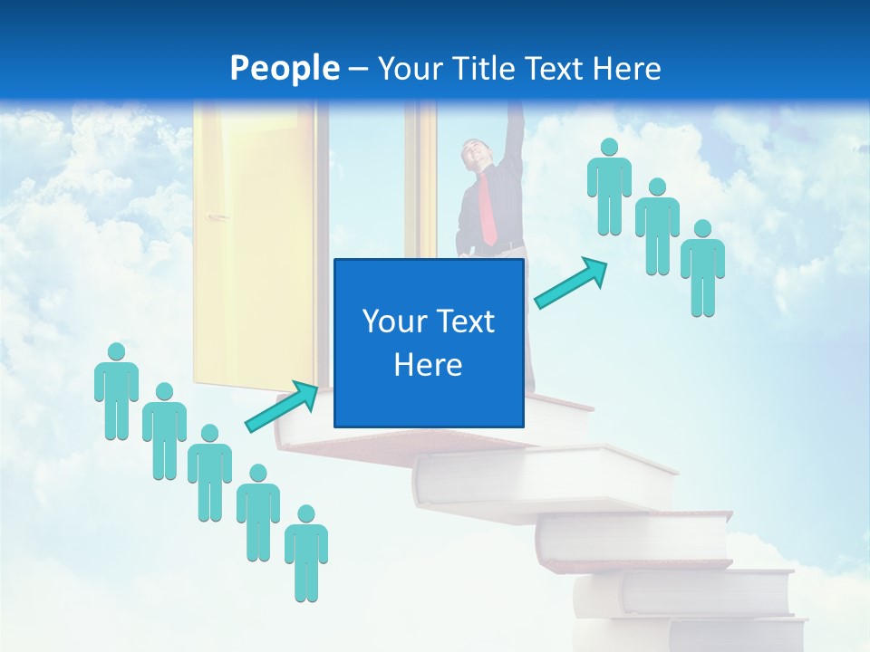 Man Student Win PowerPoint Template