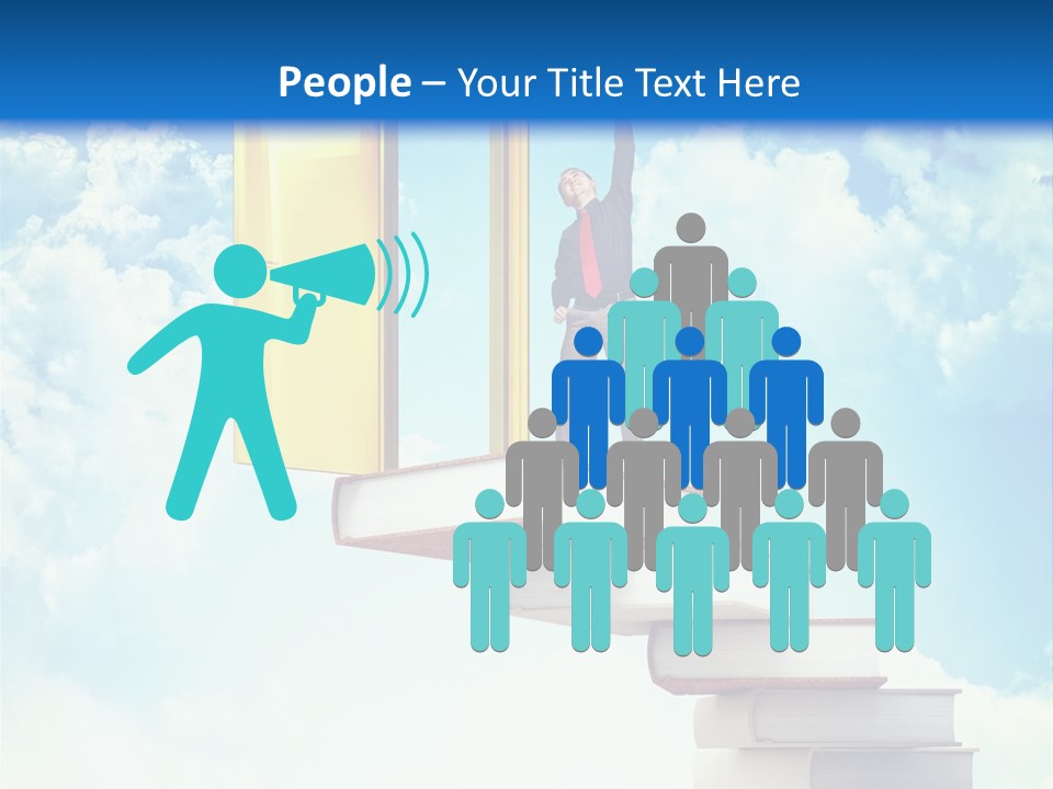 Man Student Win PowerPoint Template