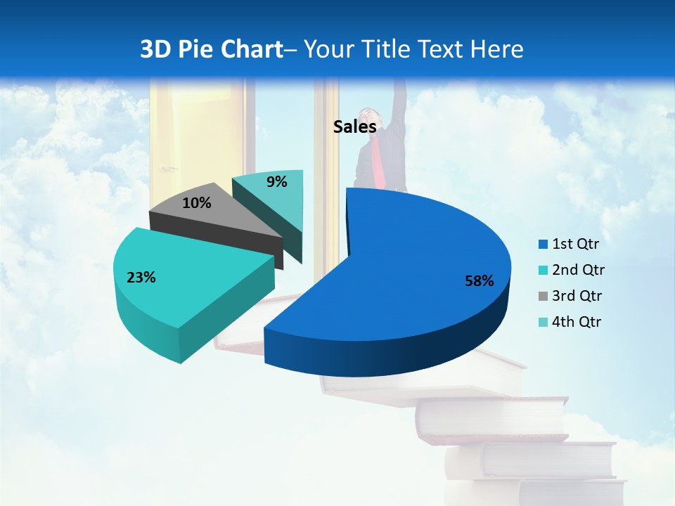 Man Student Win PowerPoint Template