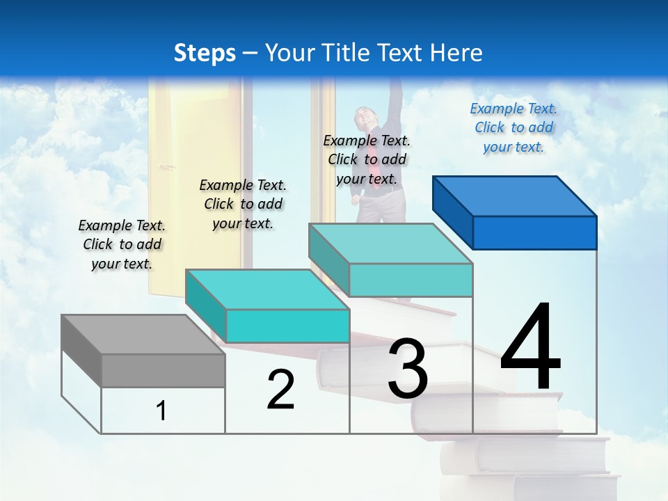 Man Student Win PowerPoint Template