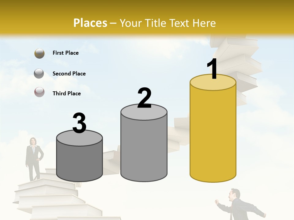 Opportunity Woman Suit PowerPoint Template