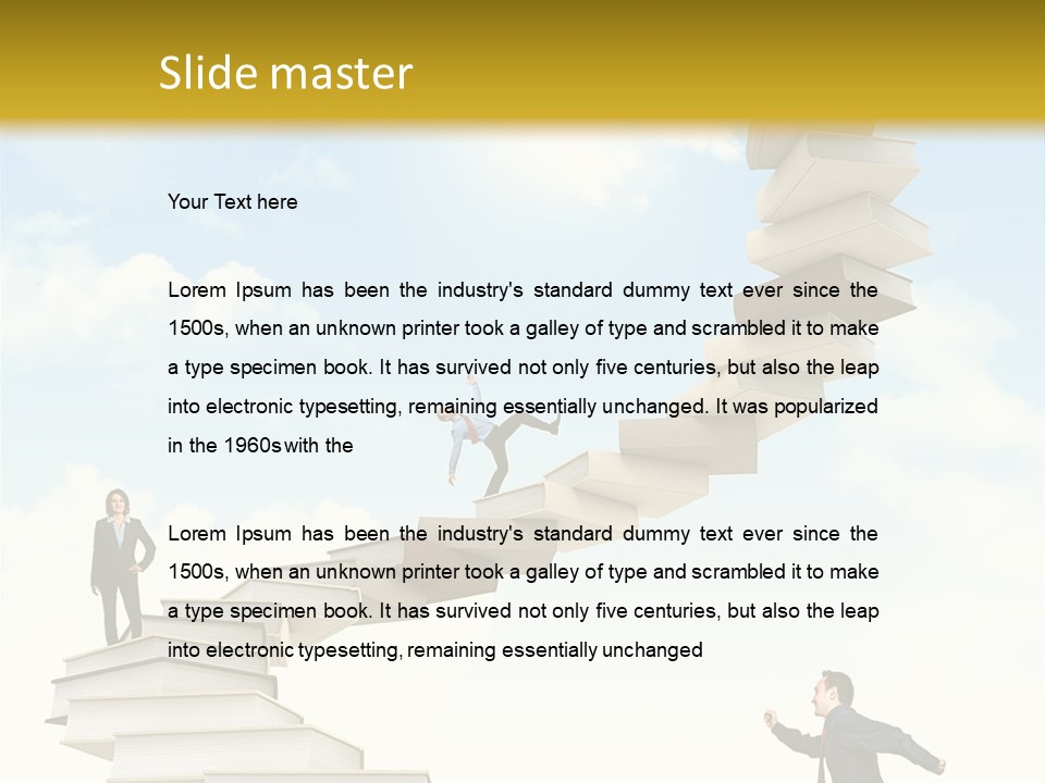 Opportunity Woman Suit PowerPoint Template