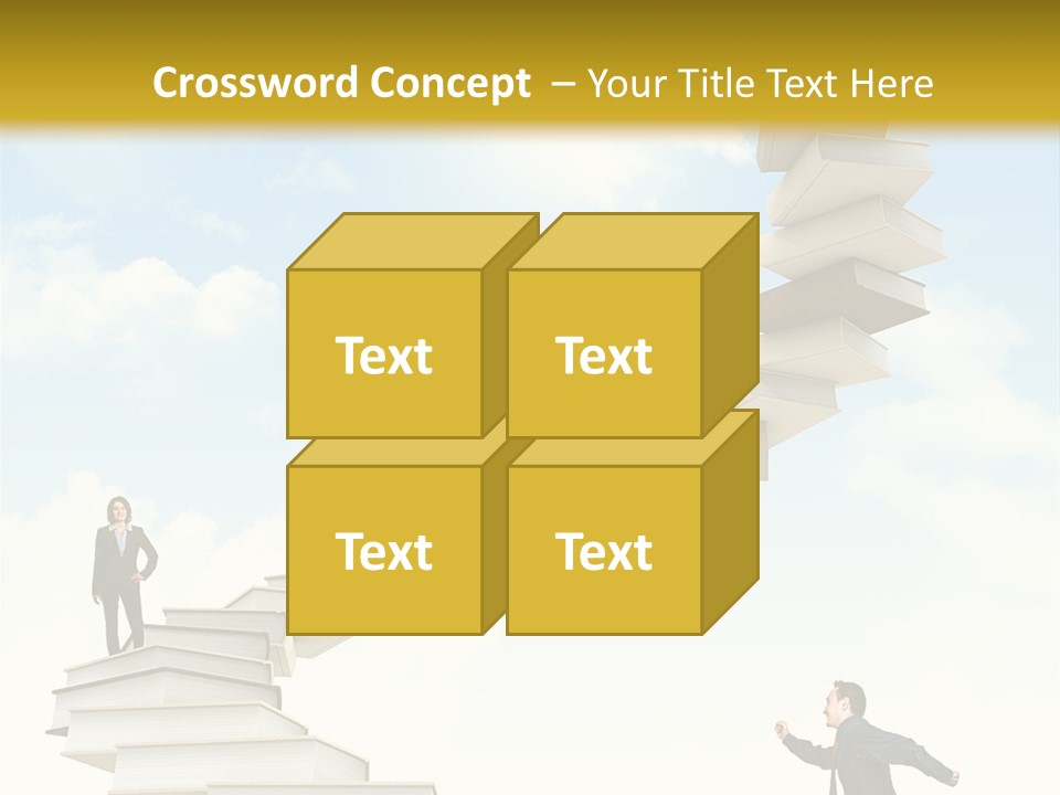 Opportunity Woman Suit PowerPoint Template