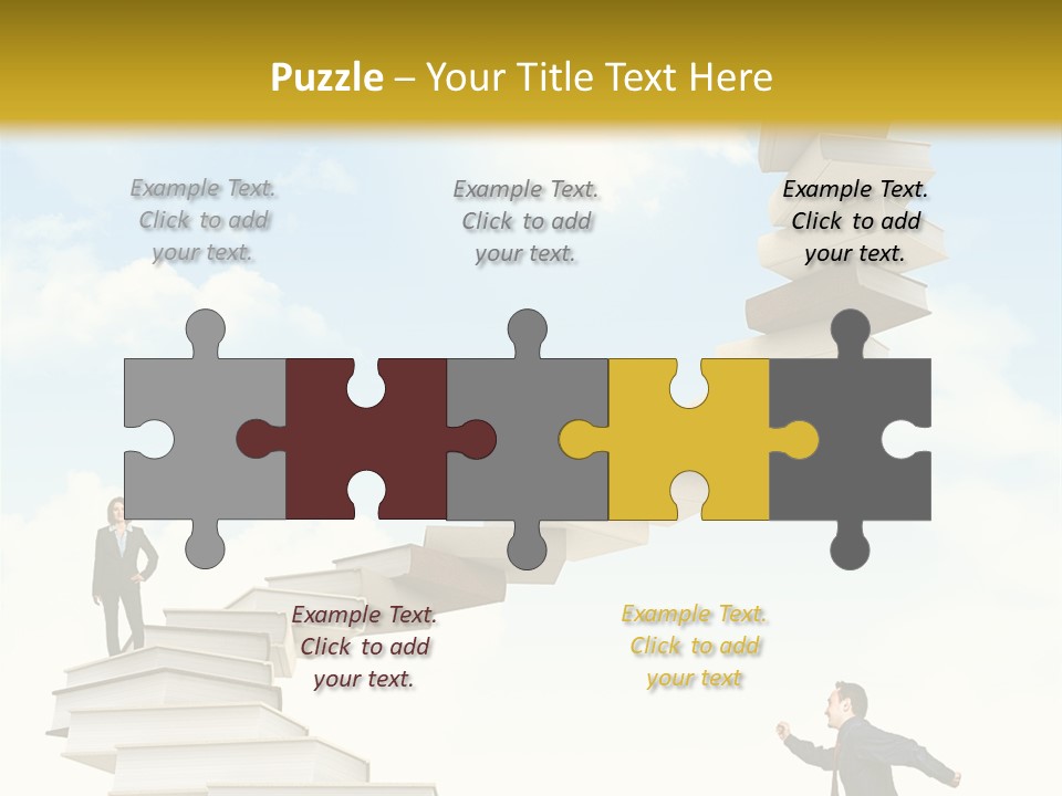 Opportunity Woman Suit PowerPoint Template